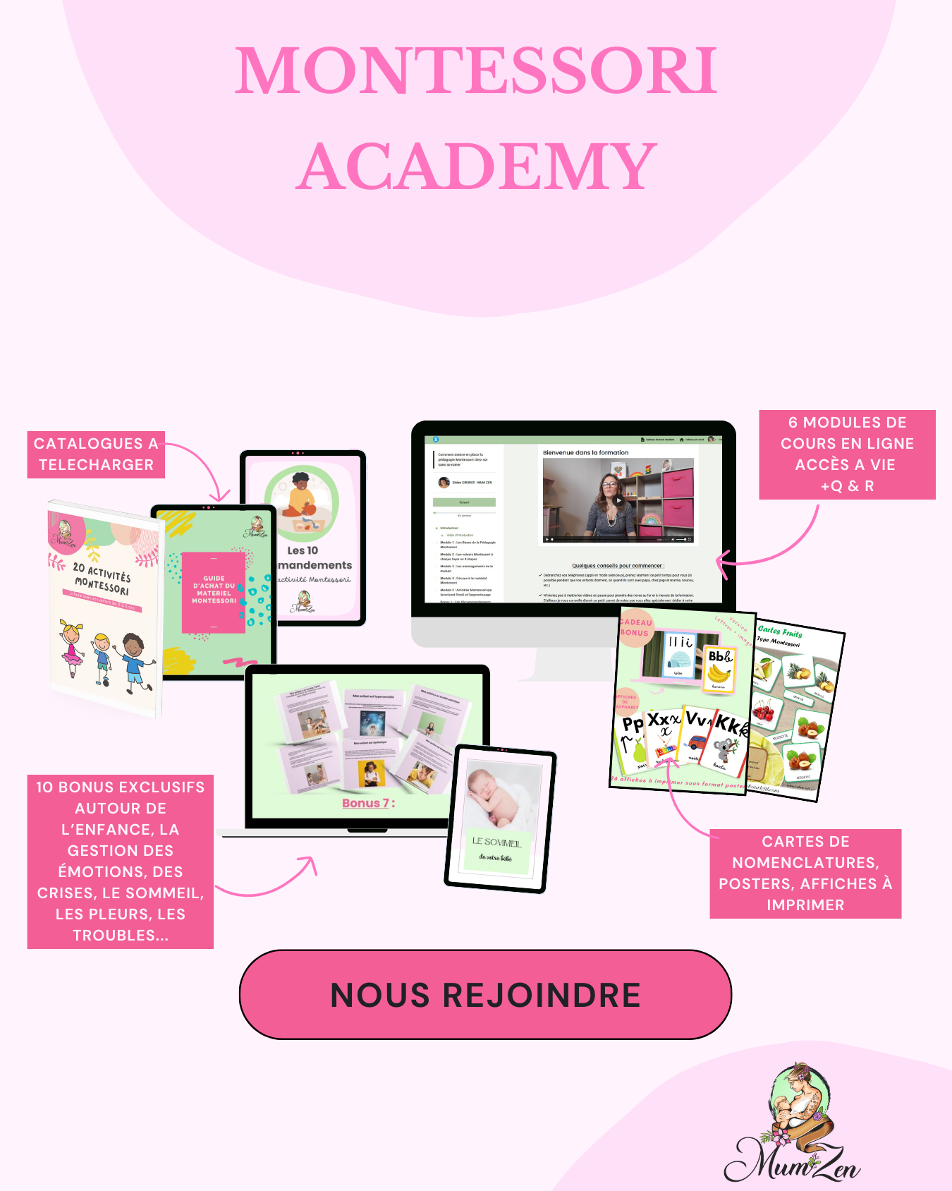 découvrez notre formation montessori en ligne, idéale pour les éducateurs et parents souhaitant intégrer la pédagogie montessori dans l'éducation des enfants. apprenez à favoriser l'autonomie, la créativité et le développement de l'enfant grâce à des modules interactifs et des ressources pratiques, le tout depuis le confort de chez vous.