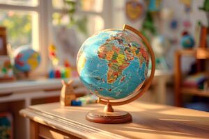 Le Globe Éducatif : Un Voyage Montessori à Travers les Couleurs du Monde